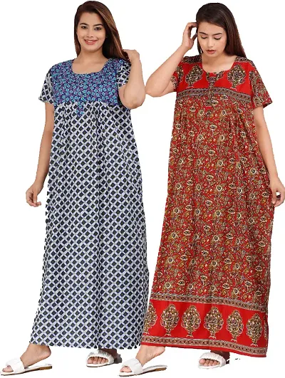 Elegant Nighty For Women Combo Pack Of 2