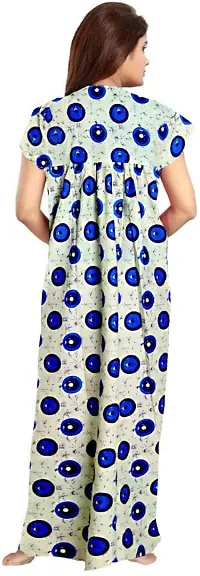 Elegant Multicoloured Cotton Printed Nighty For Women Pack Of 2-thumb1