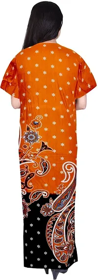 Elegant Multicoloured Cotton Printed Nighty For Women Pack Of 2-thumb2