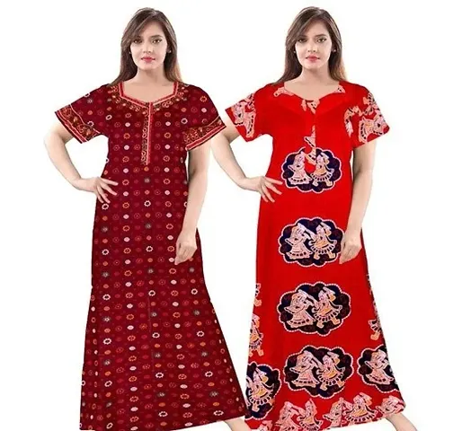 Fancy Nighty For Women Pack Of 2