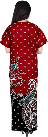 Elegant Multicoloured Cotton Printed Nighty For Women Pack Of 2-thumb3