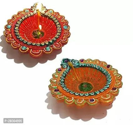 Pooja Diyas Laxmi Jyoti Diya Deep- Pack Of 2