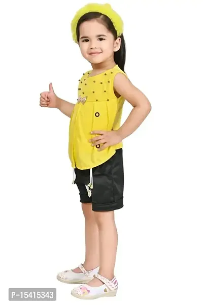 SK NAZMA-2 DRESSES Cotton Blend Casual Top and Short Set for Girls-thumb4