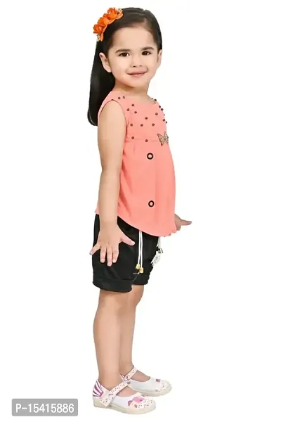 SK NAZMA-2 DRESSES Cotton Blend Casual Top and Short Set for Girls-thumb5