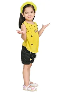 SK NAZMA-2 DRESSES Cotton Blend Casual Top and Short Set for Girls-thumb2