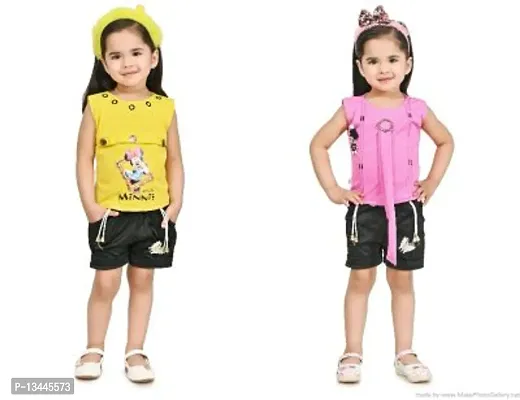 Fabulous Cotton Clothing Set For Girls Pack Of 2