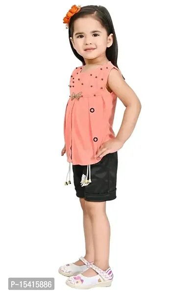 SK NAZMA-2 DRESSES Cotton Blend Casual Top and Short Set for Girls-thumb3