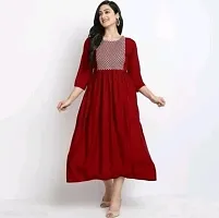 Fancy Rayon Stitched  kurta-thumb1