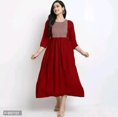 Fancy Rayon Stitched  kurta-thumb2