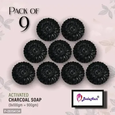 Activated Charcoal Soap For Women Skin Whitening, Acne, Blackheads, Anti Wrinkle, Pimple Skin Care Soap (Pack Of 9)