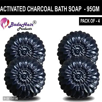 Activated Charcoal Soap For Women Skin Whitening, Acne, Blackheads, Anti Wrinkle, Pimple Skin Care Soap (Pack Of 4) 4X1 00 G