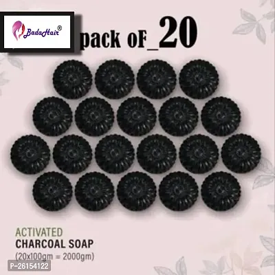 Activated Charcoal Soap For Skin Whitening, Acne, Blackheads, Skin Care Soap (Pack Of 20)