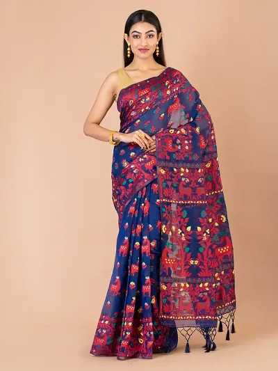 Fancy Muga Silk Saree with Blouse Piece for Women