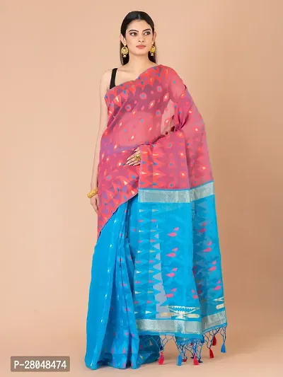 Stylish Cotton Multicoloured Printed Saree with Blouse piece