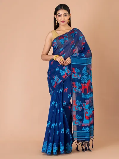 Silk Handloom Dhakai Jamdani Saree