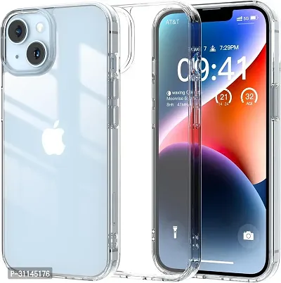 MahadealzDesign for iPhone 13 Cover Clear AntiYellowing AntiScratch Transparent Soft Back and Soft Edge Military Grade Drop Protection Shockproof Phone Cover  Crystal Clear-thumb0