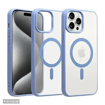 MahadealzDesign TPU Case Compitable for iPhone 14 Pro Compatible with MagSafe Wireless Charging Shockproof Phone Bumper Cover Back Case Cover Sierra Blue-thumb0