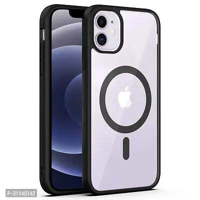 MahadealzDesign TPU Case Compitable for iPhone 12   iPhone 12 Pro Compatible with MagSafe Wireless Charging Shockproof Phone Bumper Cover Back Case Cover MagSafe Case Magsafe Case Black-thumb0