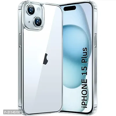 MahadealzDesign Designed for iPhone 15 Plus Case Clear Full Cover Shockproof Slim AntiFall Phone Protection Case Crystal Hard Case-thumb0