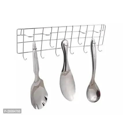 Stainless Steel Wall Mounted Ladle Hook Rail For Kitchen Rack