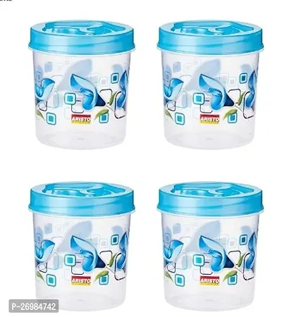 Stylish Plastic Storage Container-320 Ml (4 Pcs Set)-thumb0