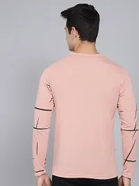 Reliable Pink Cotton Printed Round Neck Tees For Men-thumb1