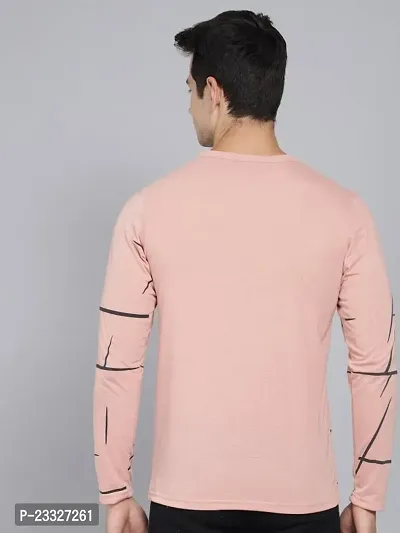 Reliable Pink Cotton Printed Round Neck Tees For Men-thumb2