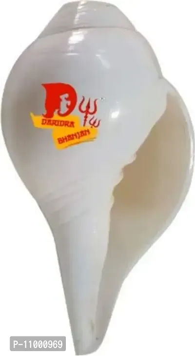 DARIDRA BHANJAN Loud Blowing Shankh (L X B X H - 15 X 8 X 7 cm, White)-thumb3