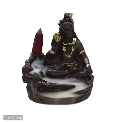 Daridra Bhanjan Shiva Smoke Fountain Incense Burner with 10 Backflow Cones for Gifting, Decorative Showpiece-thumb2