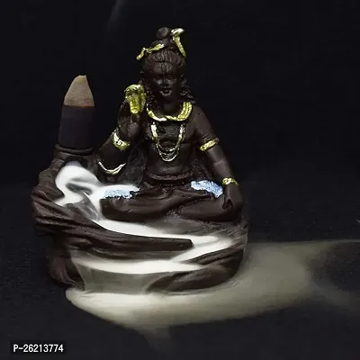 Daridra Bhanjan Shiva Smoke Fountain Incense Burner with 10 Backflow Cones for Gifting, Decorative Showpiece-thumb3