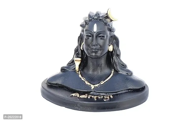 Daridra Bhanjan Polyresin adiyogi With rudraksha  Size (LxBxH = 9x7x9), lord shiva adiyogi, Shiva, adiyogi shiva statue for car small, adiyogi shiva god idols statue for car, adiyogi for car dashboard