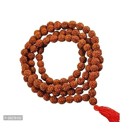 5 Mukhi Rudraksha Mala for Men/Women Wearing Natural Brown Rudraksha Beads - Pack of 1-thumb4