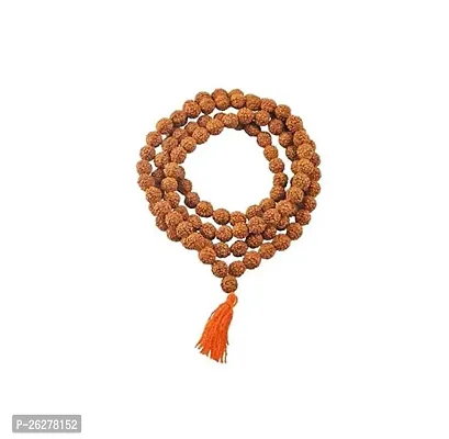 5 Mukhi Rudraksha Mala for Men/Women Wearing Natural Brown Rudraksha Beads - Pack of 1-thumb2