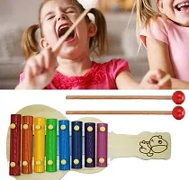 Guitar Xylophone, Musical Toy for Kids with Child Safe Mallets, Best Educational Development Musical Kid Toy as Best Holiday/Birthday Gift for Your Mini Musicians, 8 Knocks Xylophone-thumb3
