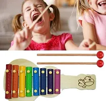 Handicraft Xylophone for Kids, Wooden Xylophone Toy with 8 Knocks Child Safe Mallets for Educational  Preschool Learning Music Enlightenment - Musical Instruments-thumb3