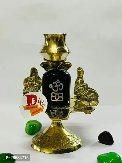 DARIDRA BHANJAN Shivlingam | Shivling | Shiv Parivar Murti | Shivling kalash | Shivling Shiv Parivar statue with Kalash for jalabhishek | Shivling Abhishek Stand.-thumb2