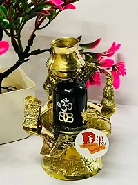 DARIDRA BHANJAN  Beautiful Design Shiv parivar murti with Shivling Idol || Abhishek kalash Lota for Shivling jalabhishek || Brass kalash lota || Black Shivling || Shivling || Shivratri Pooja || Sawan.-thumb3