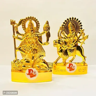 Beautiful Metal Golden Religious Idol and Figurine Pack of 2-thumb0