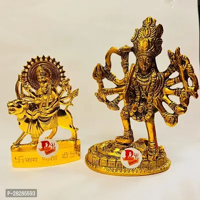 Beautiful Metal Golden Religious Idol and Figurine Pack of 2
