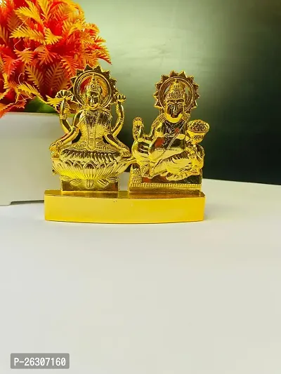 Laxmi Kuber Flat Brass Idol, Rectangle Shape, Brass Made, Pack of 1 Laxmi Kuber Brass.