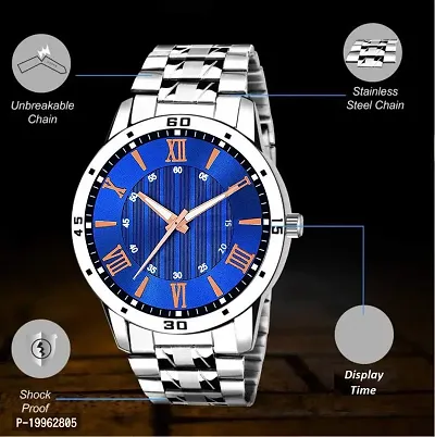 Buy online Paul Royal Blue Day And Date Functional Watch With Metal Chain  Strap For Men from Watches for Men by Mikado for ₹439 at 87% off | 2024  Limeroad.com