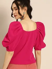 Casual Solid Women Pink Top-thumb1