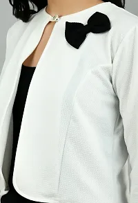 Casual Full Sleeve Solid Women White Top-thumb2