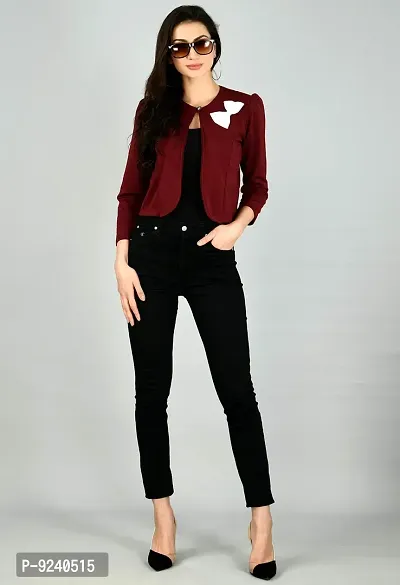 Women's Regular Fit Single Breasted Blazer-thumb5