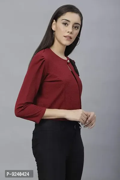 Women's Regular Fit Single Breasted Blazer-thumb4