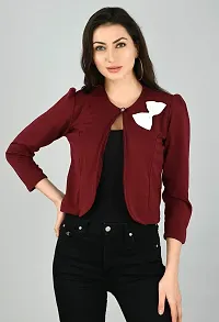 Women's Regular Fit Single Breasted Blazer-thumb2