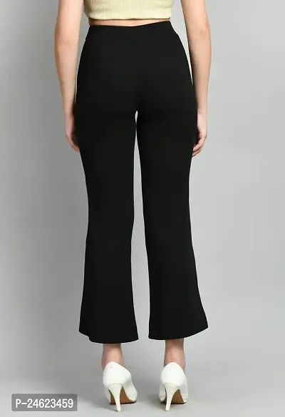 Elegant Polyester Solid Casual Trousers For Women-thumb2