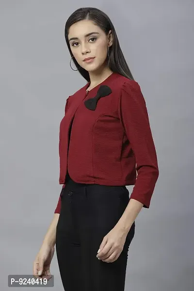 Women's Regular Fit Single Breasted Blazer-thumb2