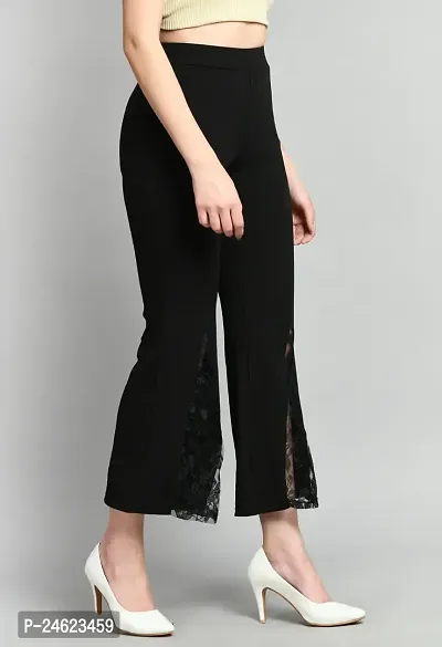 Elegant Polyester Solid Casual Trousers For Women-thumb4