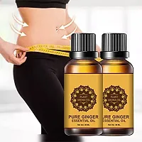 Fat toner Oil,  Natural Drainage Ginger Oil Essential Relax Massage Oil, Belly and Waist Stay Perfect Shape [ 60ml ] ( PACK 2)-thumb3